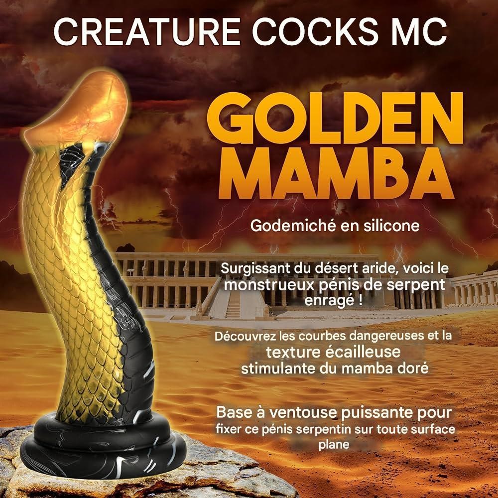 Le corps du serpent présente des écailles nervurées qui apportent une stimulation riche et continue à chaque mouvement.