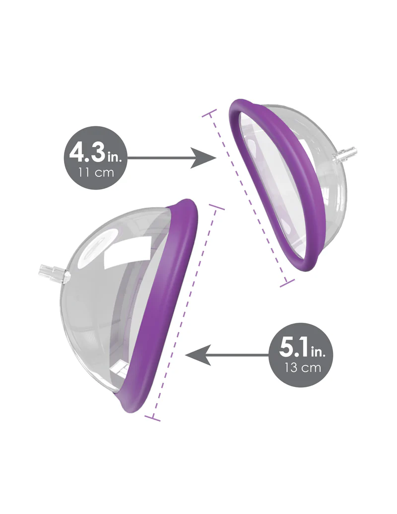 First of all, the kit includes two transparent dome-shaped suction cups, available in two sizes.