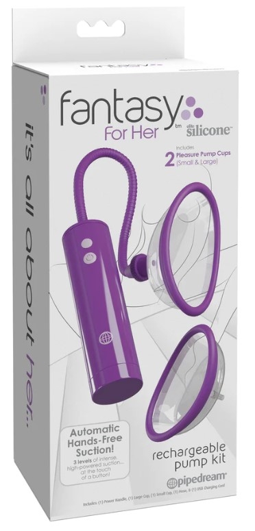 Rechargeable vaginal pump kit – Controlled suction and intensified sensations.