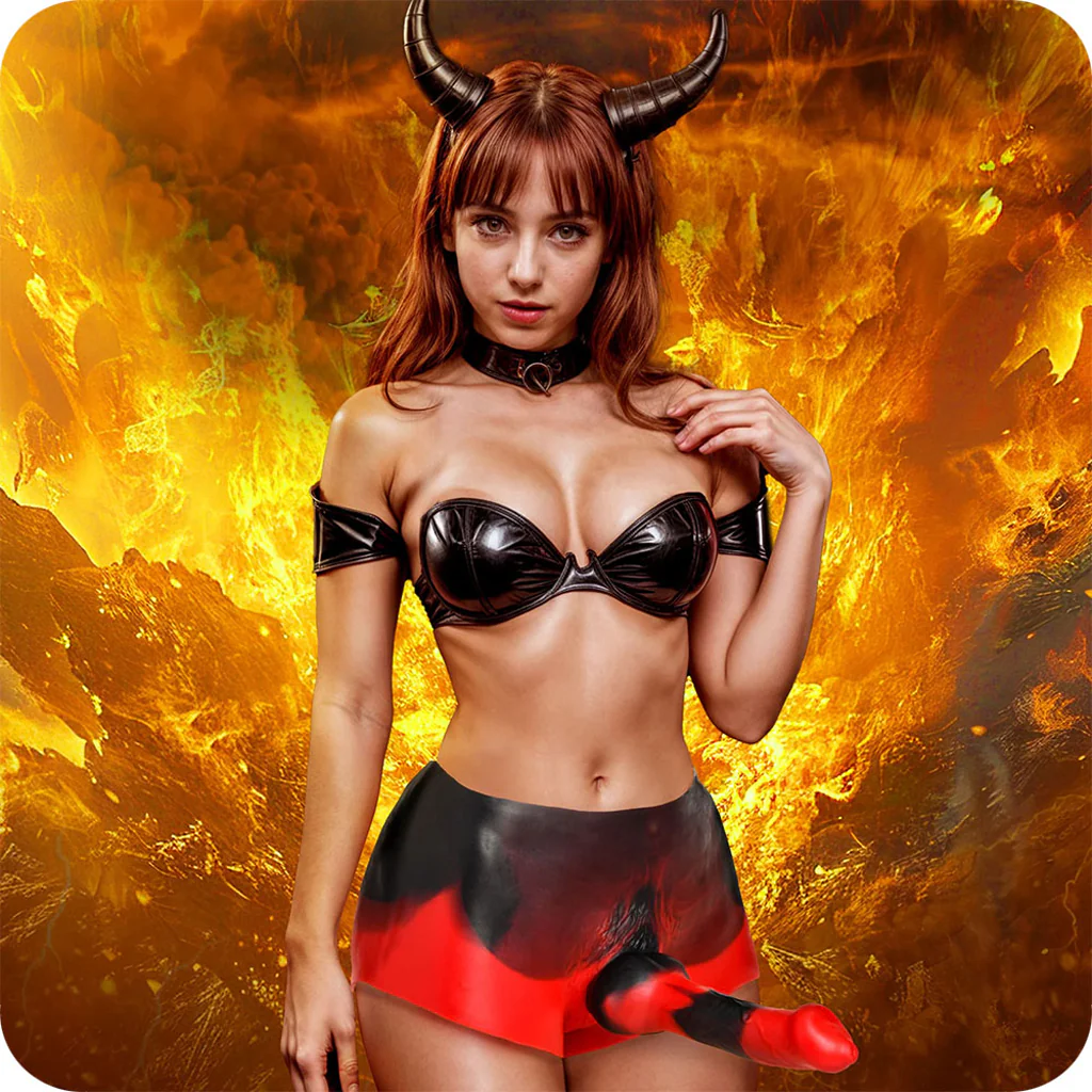 Her silicone shorts hug the body perfectly and accentuate every movement.