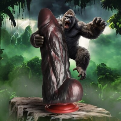 Un design monstrueux pour une stimulation hors du commun du Dildo Monstre King Kong.