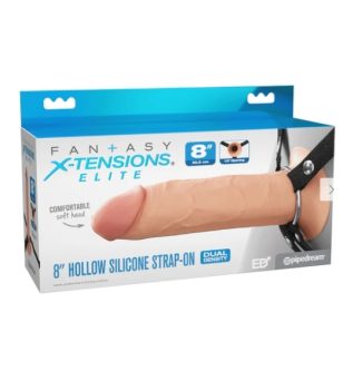 Ceinture pénis creux huit pouces X-Tensions