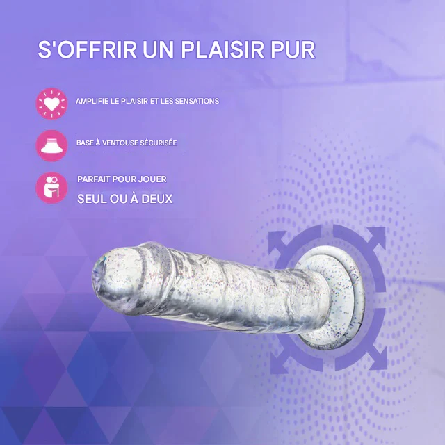 Dildo Gala Sparkling Clear – Image 5