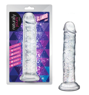 Dildo Glamor Sparkling Clear