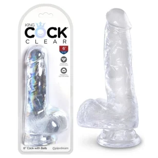 Dildo King Cock 6 po avec testicules