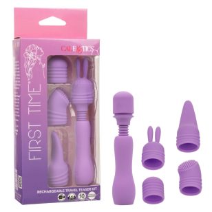 Waterproof intimate vibrator with 4 interchangeable tips and 10 vibration modes.