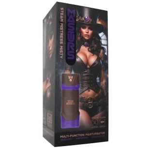 Inspirée d’un univers steampunk rempli de machines, de vapeur et d’aventures aériennes, Misty apparaît comme une dominatrice mécanique.