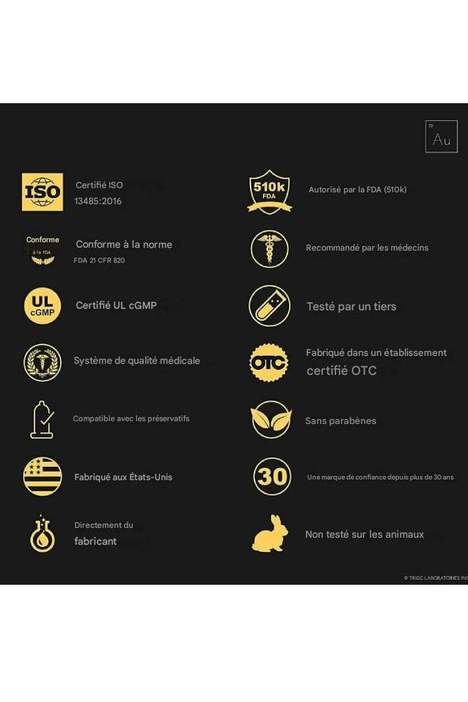 This hybrid lubricant, based on water and silicone, stands out for its ideal balance.