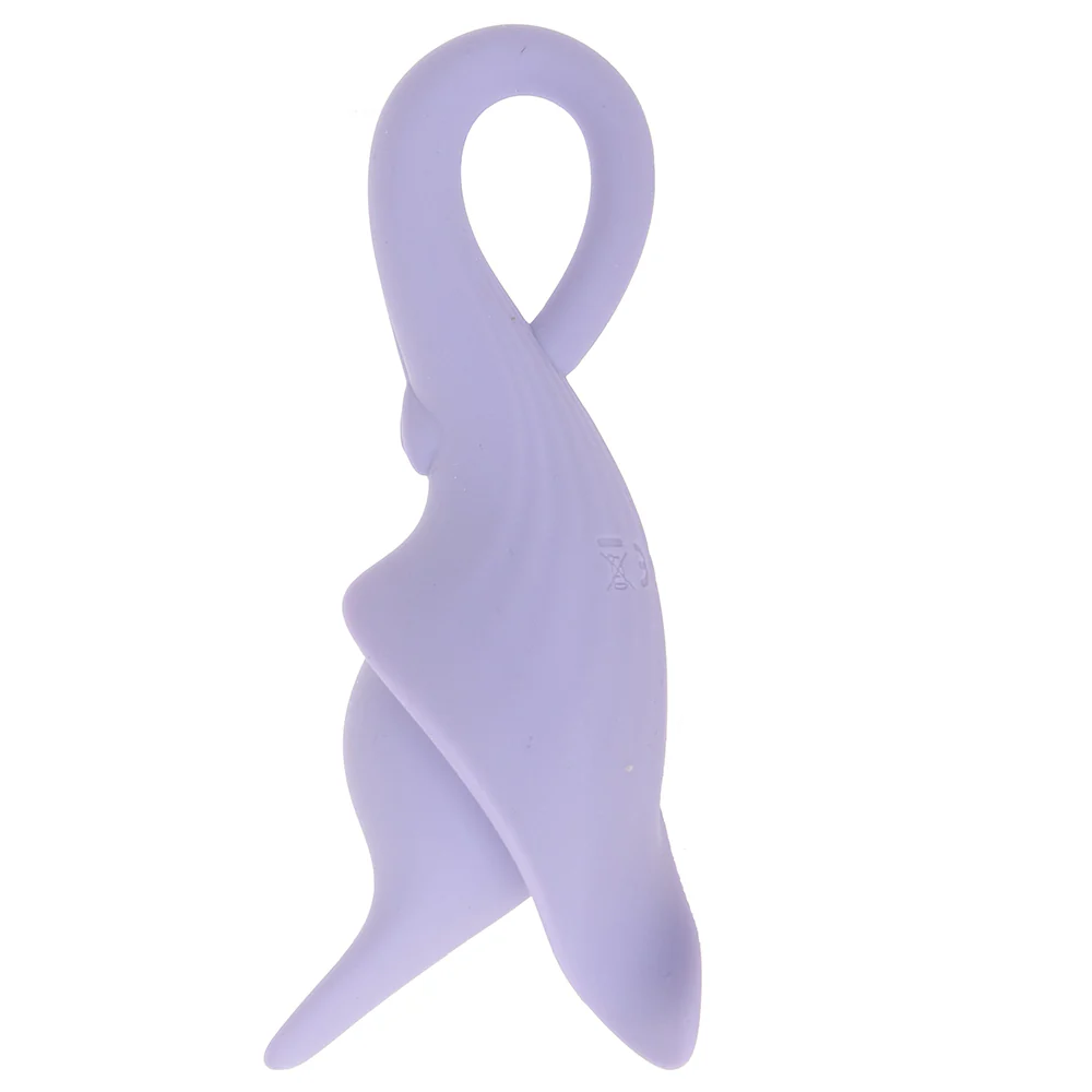 Le vibrateur pour clitoris Loveline Lily mauve est fabriqué en silicone doux pour le corps et en ABS.