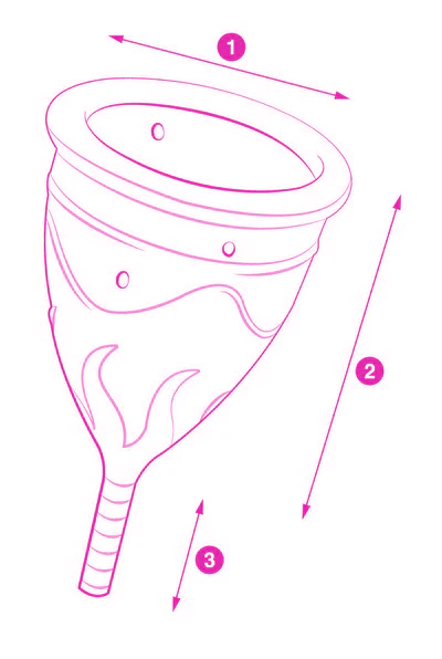 This Eve menstrual cup is made from 100% platinum silicone.