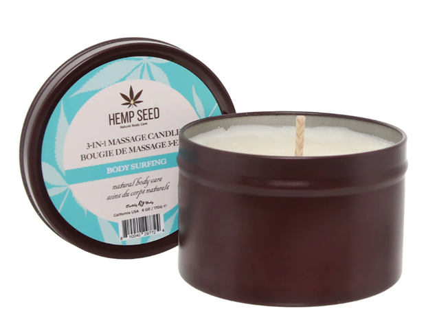 Fresh and uplifting massage candle.