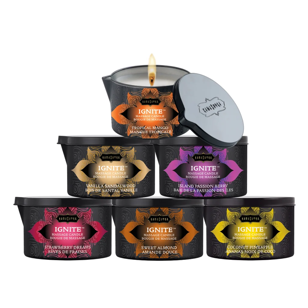 As much a scented candle as a warm massage oil, it creates a romantic atmosphere.