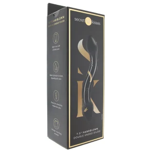 Dildo en verre à double extrémité 7.5 pouces