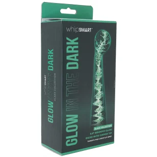 Glow-in-the-Dark Bulbous Glass Dildo