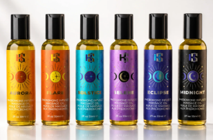 Huiles de massage aux phéromones de la Collection Céleste
