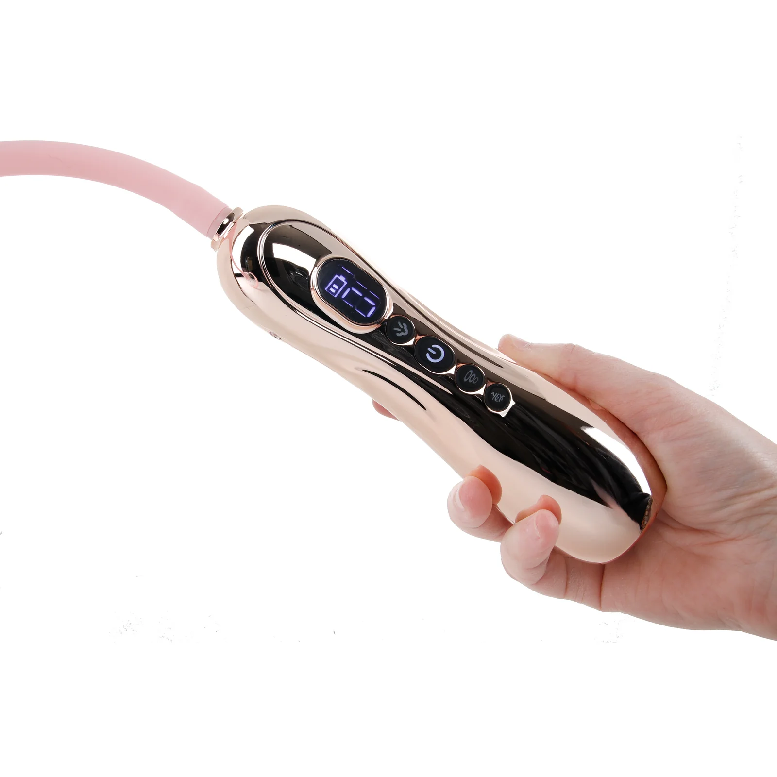 The digital controller creates steady suction without manual pumping.