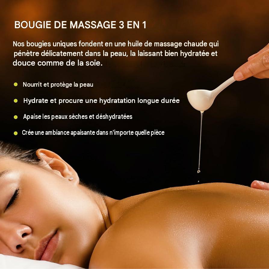 Elle convient aussi bien aux massages après le bain ou la douche qu’aux soirées romantiques et aux moments de relaxation.