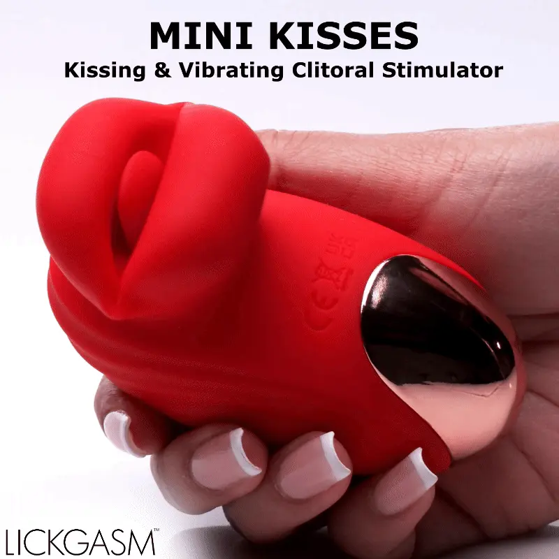 The Kissing function uses soft silicone lips that move in a kissing rhythm.