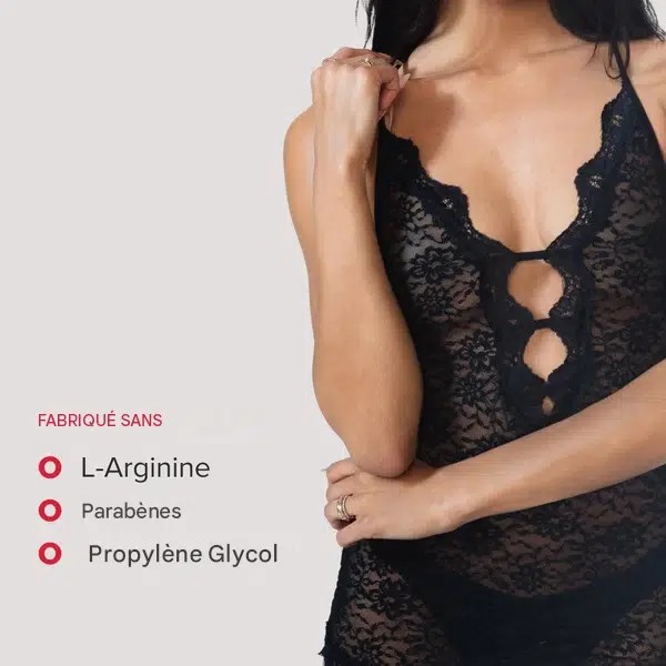 Le gel clitoridien stimulant JO Atomic possède une formule au silicone plus épaisse qui ne coule pas facilement.