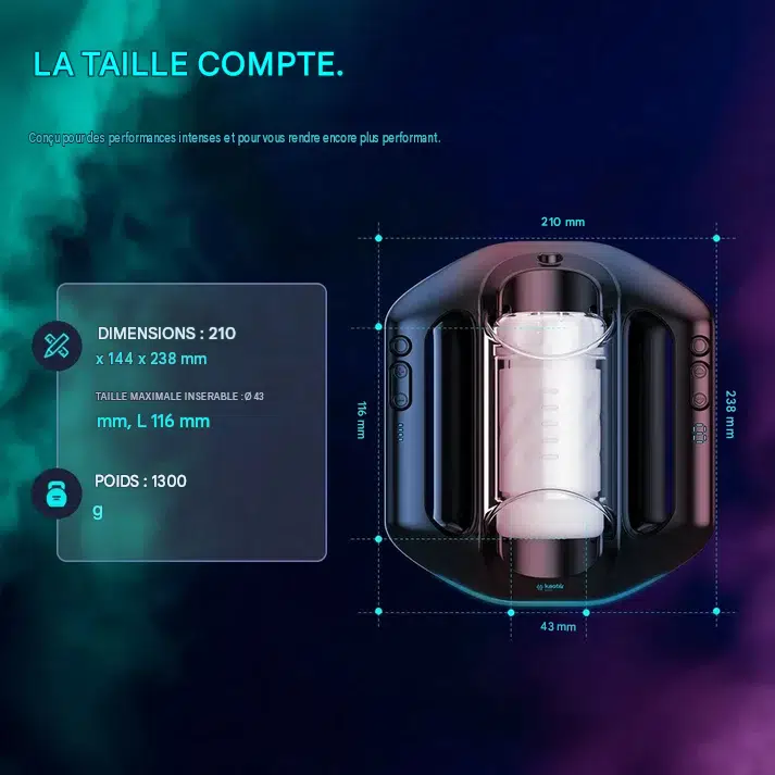 Le cœur du Jetpack masturbateur automatique repose sur son mécanisme de propulsion réglable.