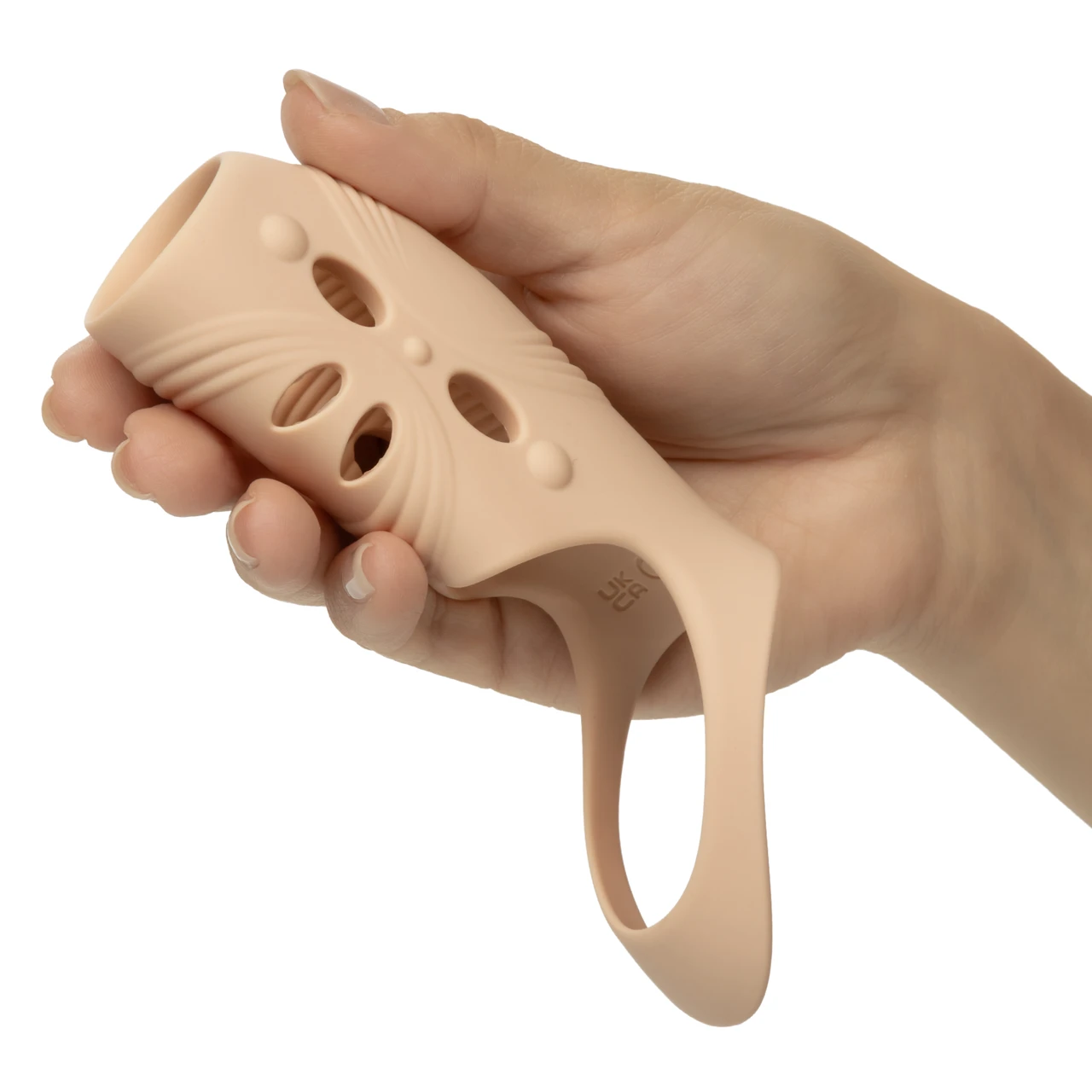 Textured for enhanced sensations with the Performance Maxx rechargeable vibrating sleeve.