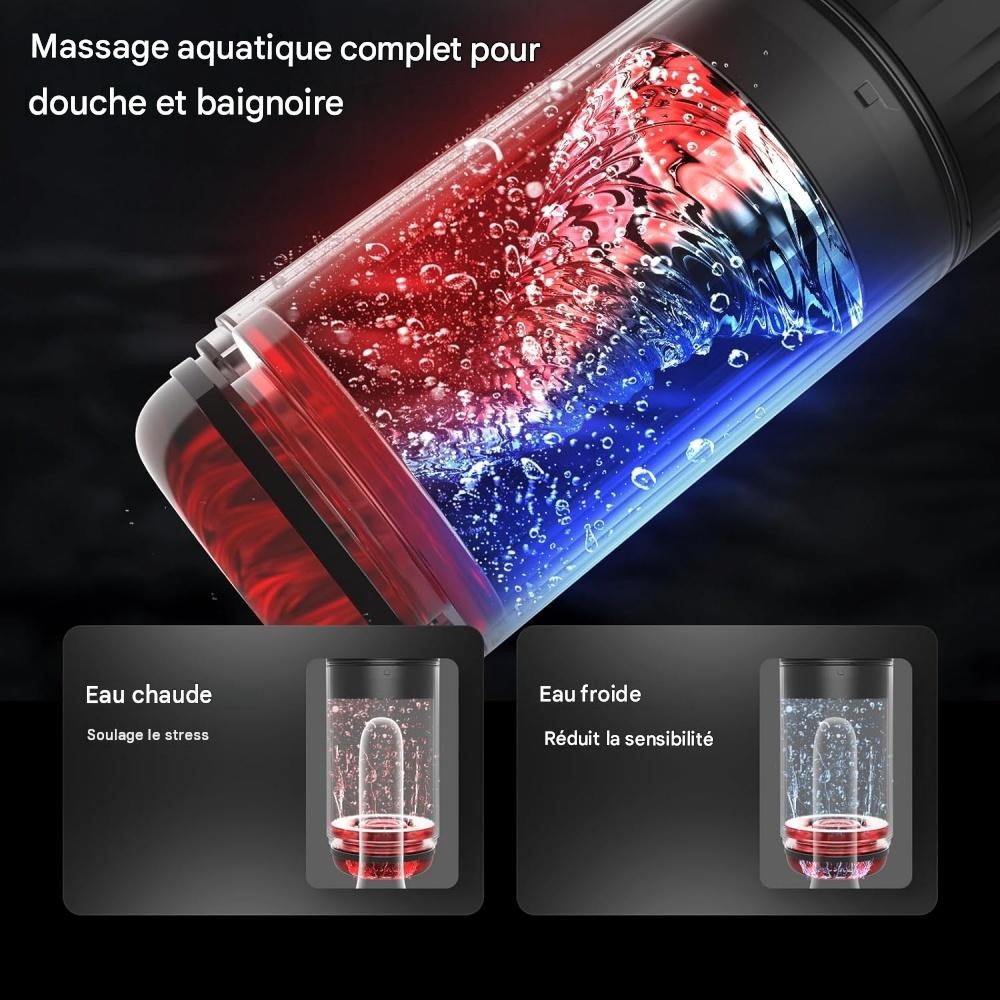 It combines five different functions: vibration, thrusting, rotation, suction, and licking.
