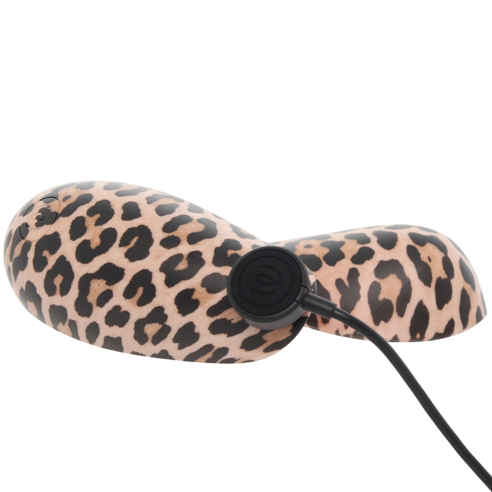 The Womanizer Liberty 2 Leopard uses air pulsations around the clitoris and is rechargeable.