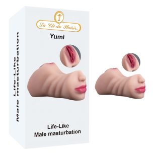 Masturbateur réaliste double Yumi – deux ouvertures, texture souple et sensations variées.