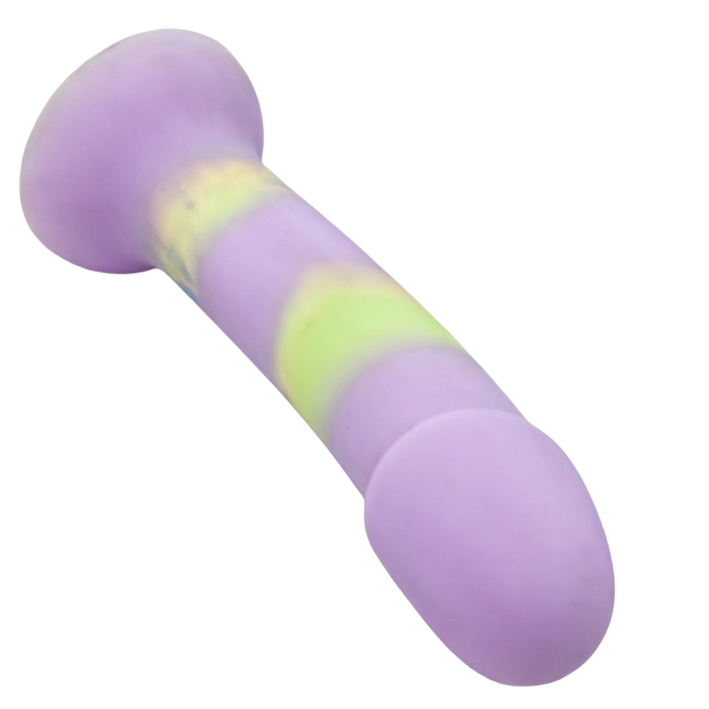 The curvature of its shaft helps maintain contact with the targeted areas.