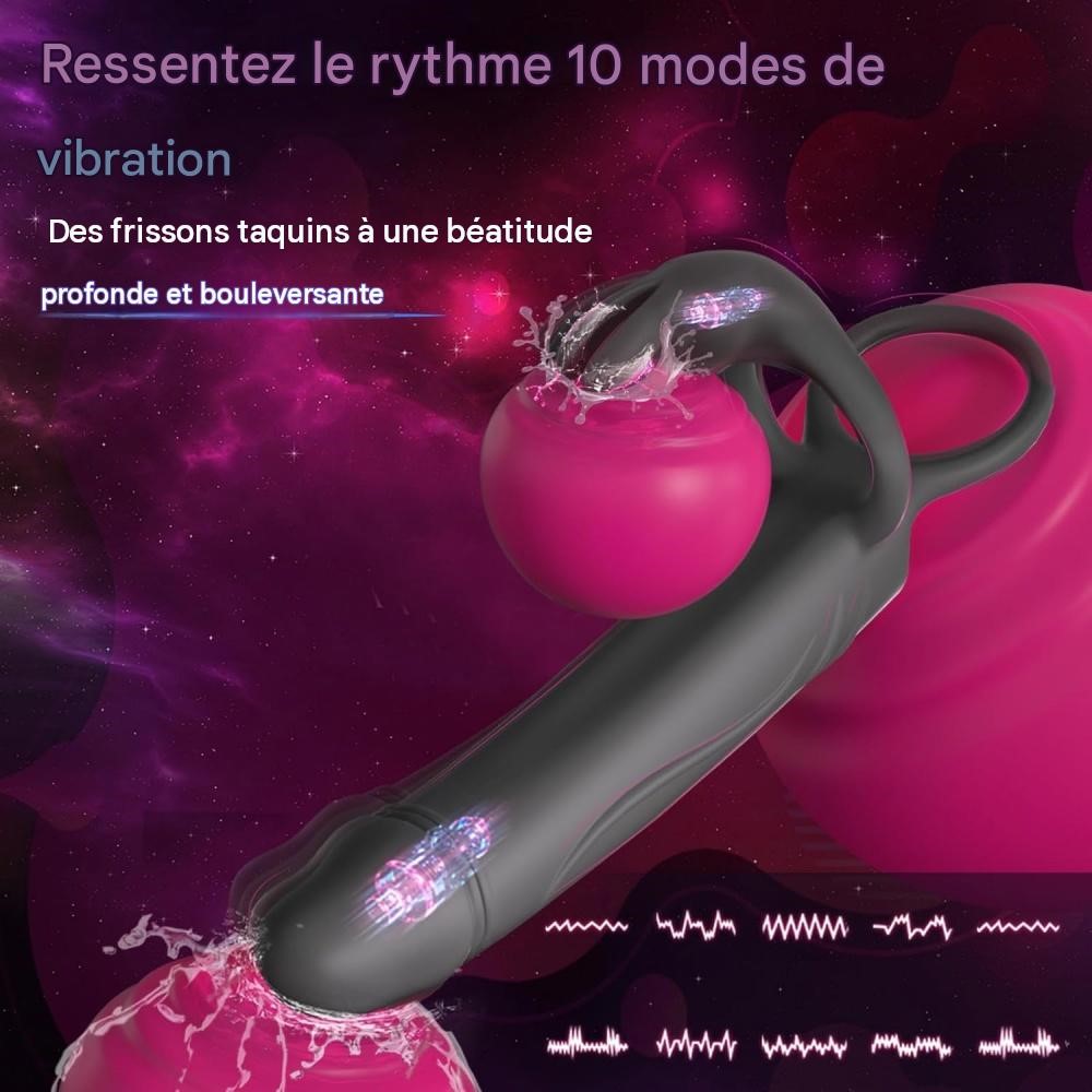 10 vibration modes to customize the pleasure.