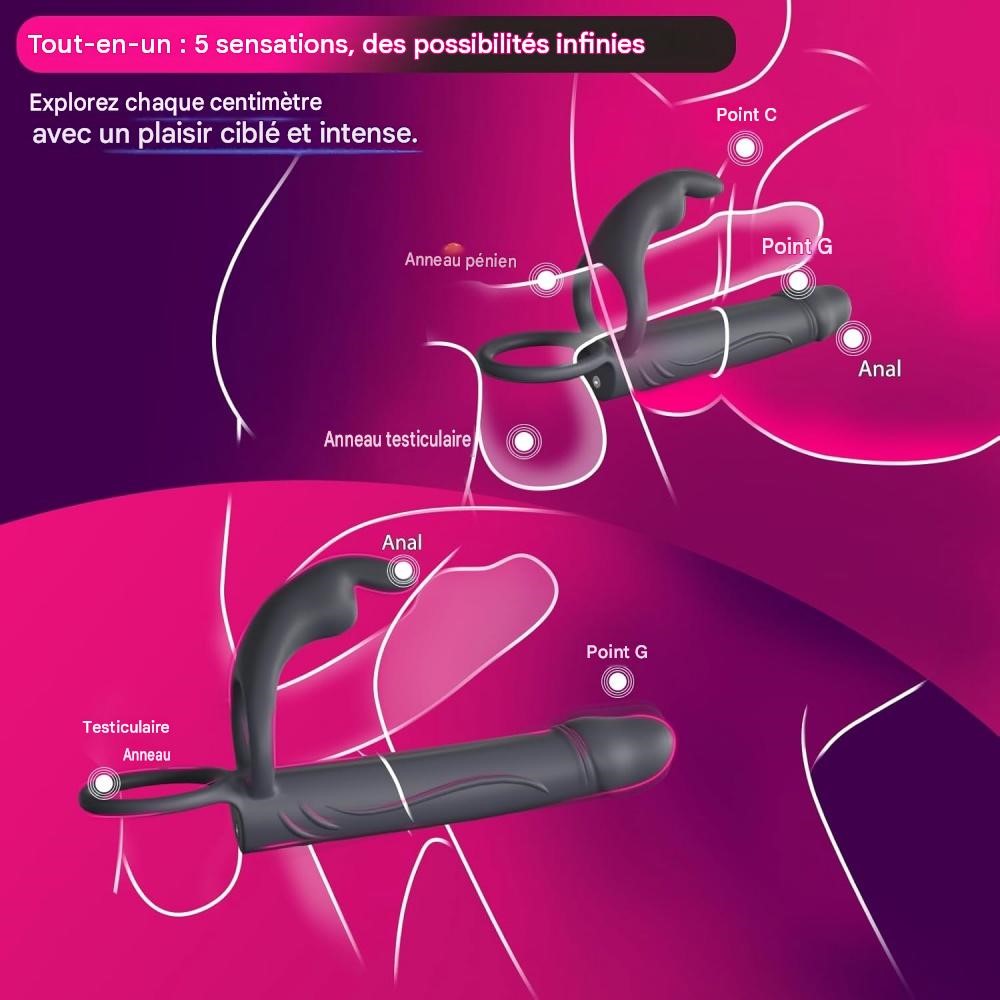 Its ergonomic design allows you to enjoy dual stimulation without having to hold it constantly.