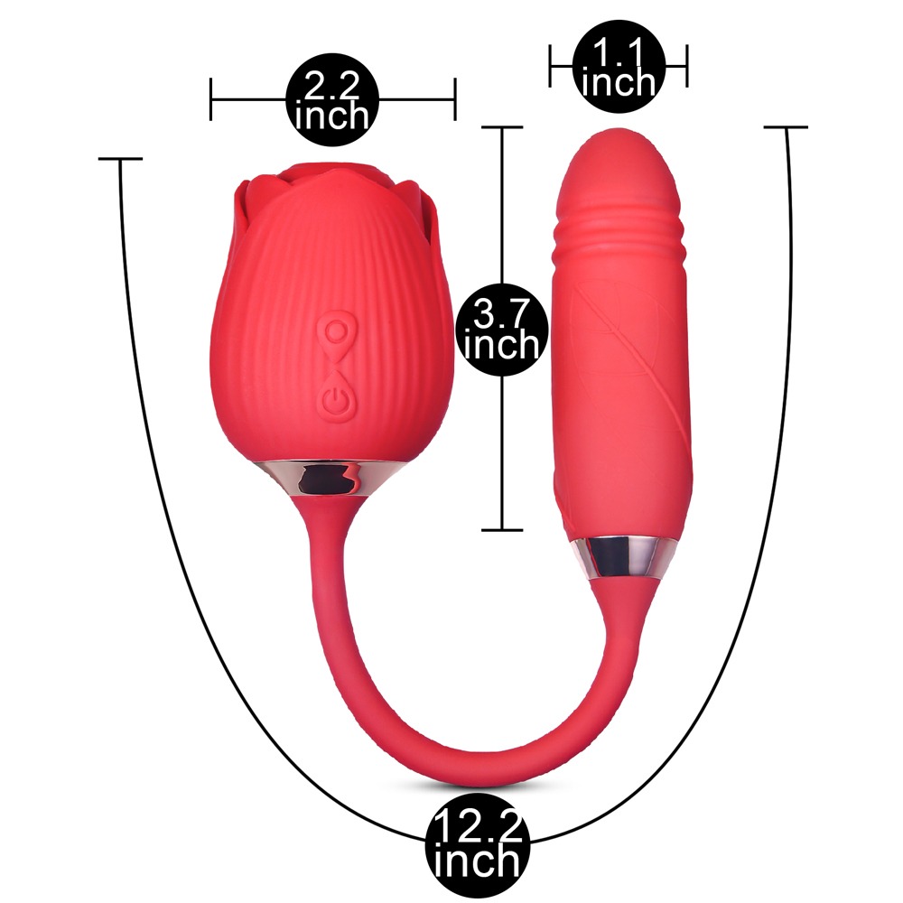 The total length reaches 30.5 cm (12.02 in), including the entire design and the handle.