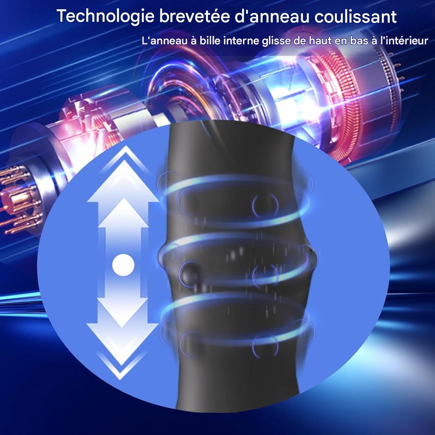 Son mouvement de balancement varie la pression.