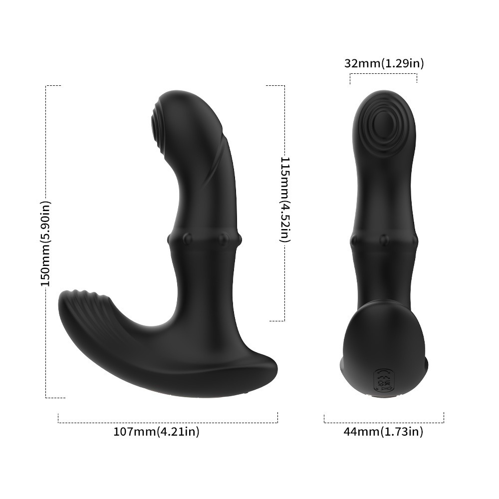 Il mesure 15,5 cm (6,11 po) de long, dont 11 cm (4,33 po) insérables. Son diamètre est de 3,4 cm (1,34 po).