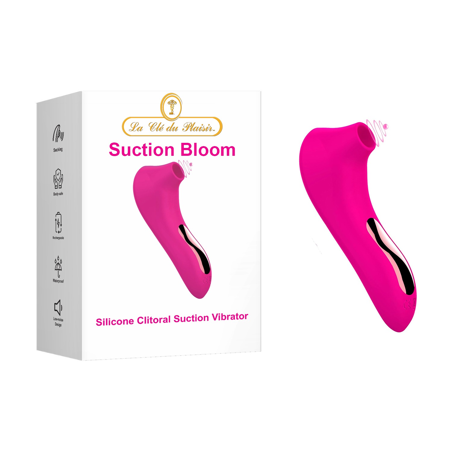 Bloom Clitoral Suction Stimulator—7 Modes, Rechargeable, and Waterproof.