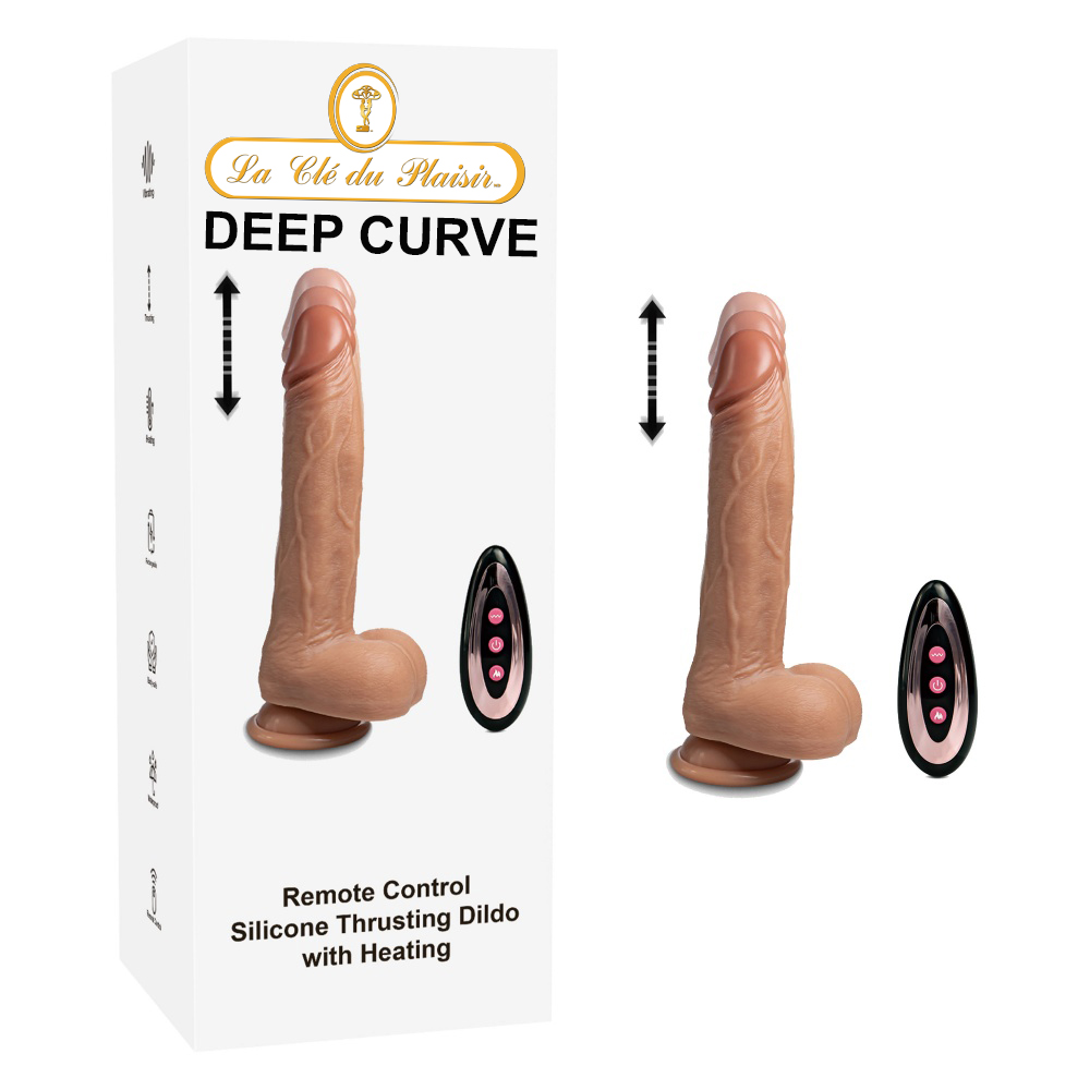Vibrateur réaliste chauffant Deep Curve