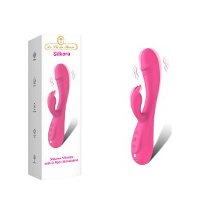 Vibrateur lapin magenta rechargeable