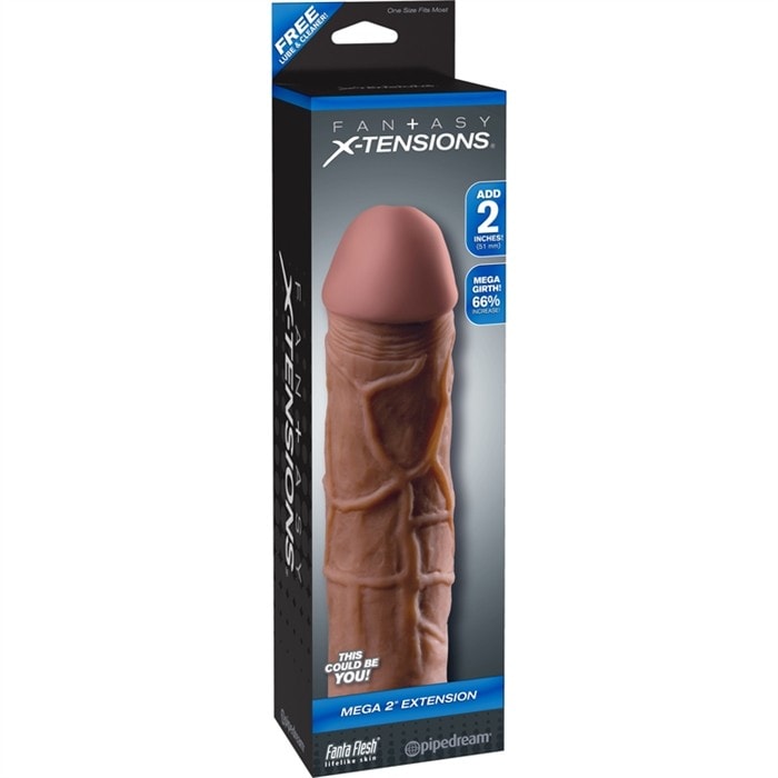 FX Mega 2'' brown penis extension