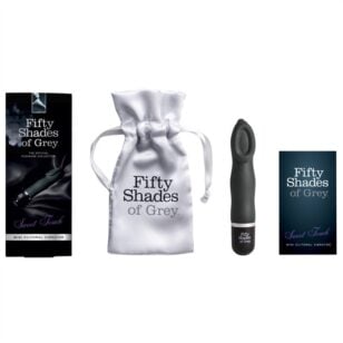 Crafted from smooth silicone with 10 powerful vibration modes, this unique Fifty Shades of Gray mini clitoral vibrator is truly essential to orgasm.