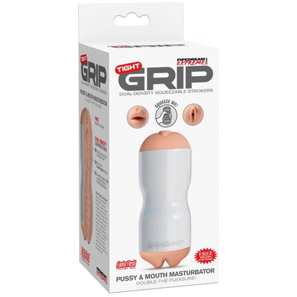 Tight Grip vagin et bouche (blanc) découvrez le plus serré, le plus doux et le plus réaliste masturbateur