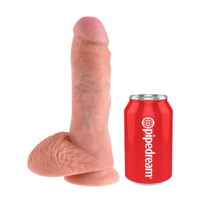 8 Inch Realistic King Cock Dildo with Suction Cup - Image 4