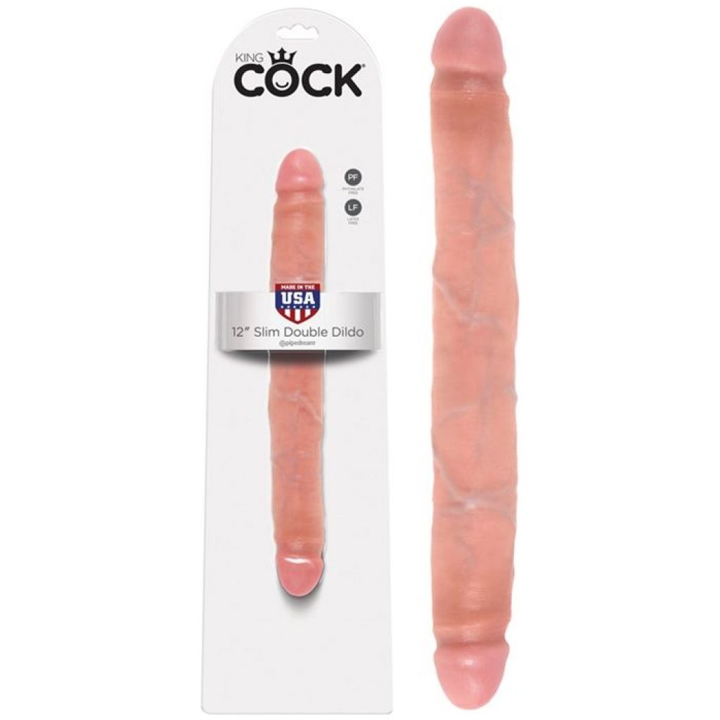 Get ready to discover an unexplored dimension of pleasure with the King Cock 12-inch double dildo.