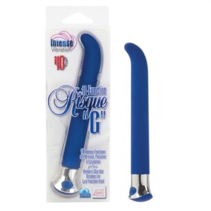 Take your sensual exploration to new heights with the Blue Risk ten-function G-spot vibrator.