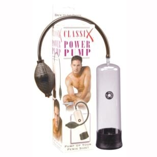 Indulge yourself with the simple pleasures of the transparent Classix penis pump.