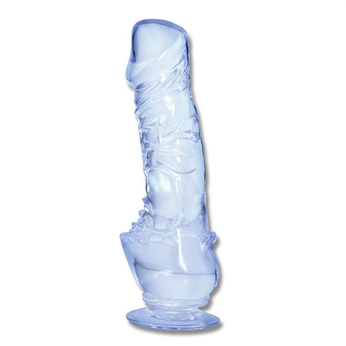 Dildo Aflutter blue translucent 7 inches - Image 3