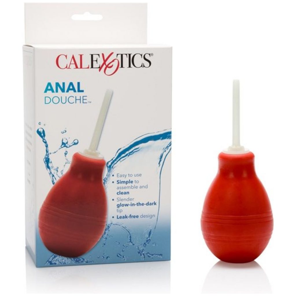 Restez propre et frais avec la douche anale rouge CalExotics.