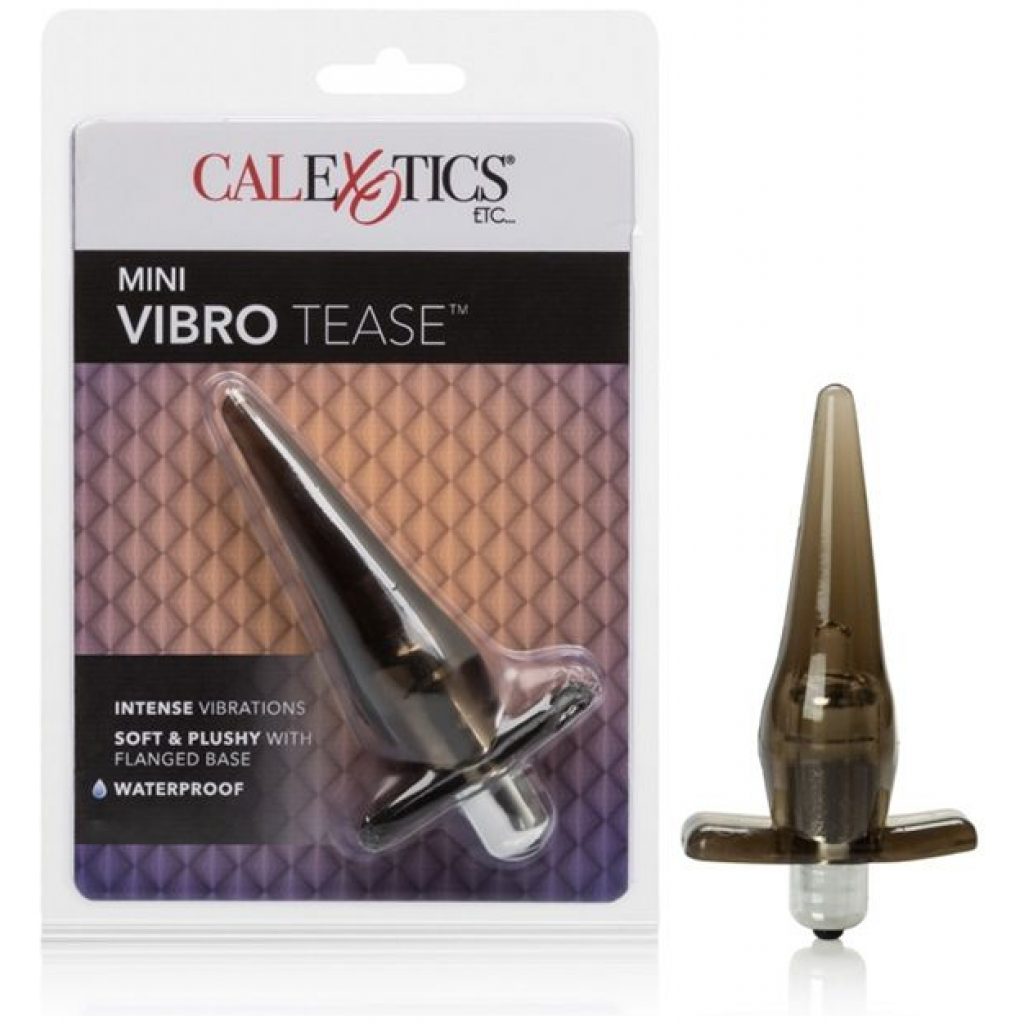 Lancez-vous avec style grâce à l'ultra-moderne vibrateur anal Mini Vibro Tease fumé.