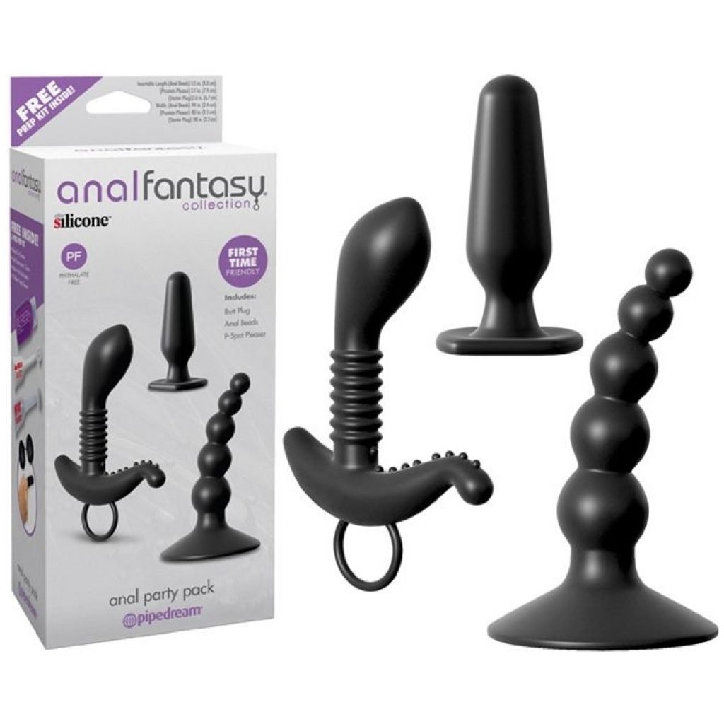 Avec l'ensemble de dildo anal et stimulateur de prostate choisissez entre une sonde effilée, une sonde de prostate parfaitement inclinée et des perles anales intelligemment courbées.