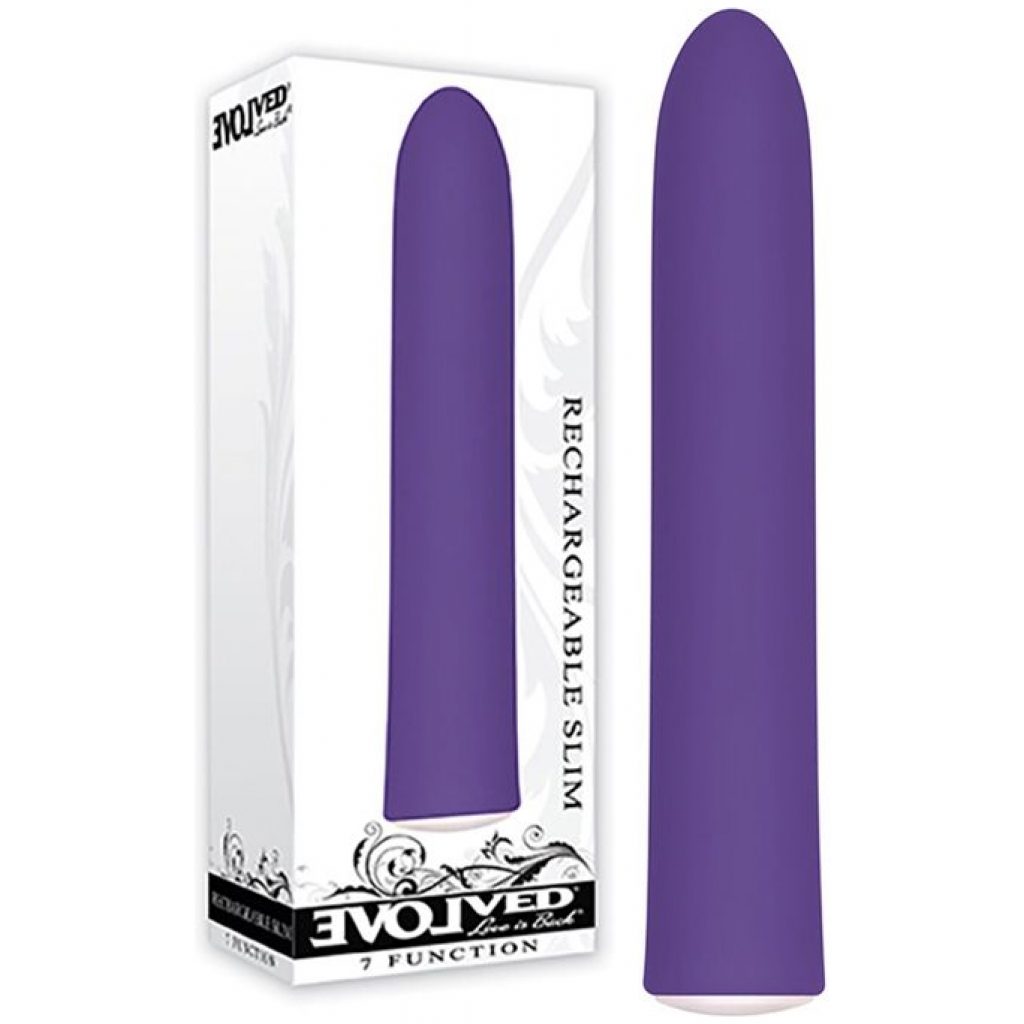 This classic little purple rechargeable silicone vibrator is not only waterproof, but completely submersible.