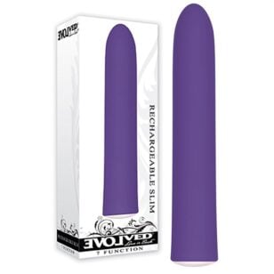 This classic little purple rechargeable silicone vibrator is not only waterproof, but completely submersible.